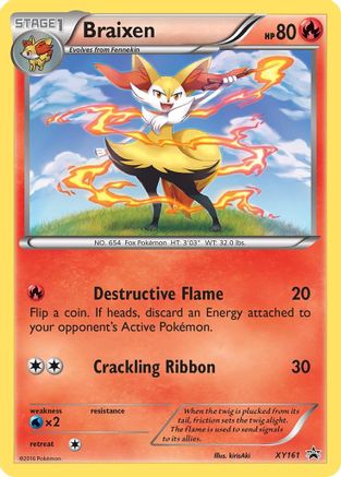 Braixen (XY161) [XY: Black Star Promos] - Trinity Hobby