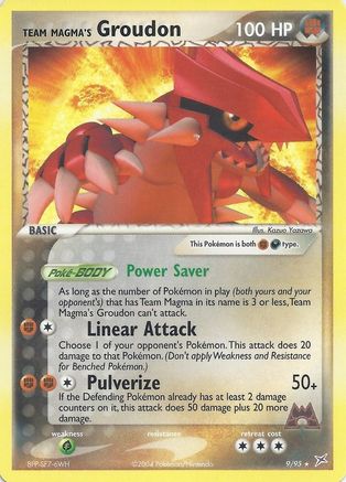 Team Magma's Groudon (9/95) (Theme Deck Exclusive) [EX: Team Magma vs Team Aqua] - Trinity Hobby