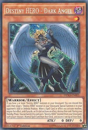 Destiny HERO - Dark Angel [DESO-EN005] Secret Rare - Trinity Hobby
