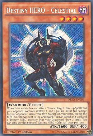 Destiny HERO - Celestial [DESO-EN006] Secret Rare - Trinity Hobby