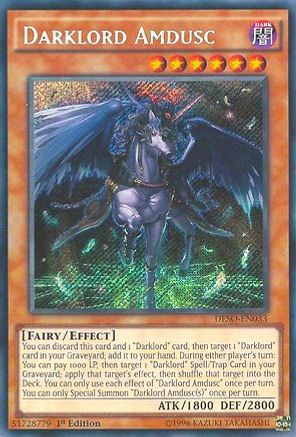 Darklord Amdusc [DESO-EN033] Secret Rare - Trinity Hobby