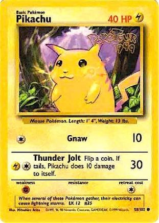 Pikachu (PokeTour ) - (058/102) [Miscellaneous Cards & Products]