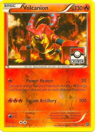 Volcanion (25/114) (League Promo) [XY: Steam Siege] - Trinity Hobby