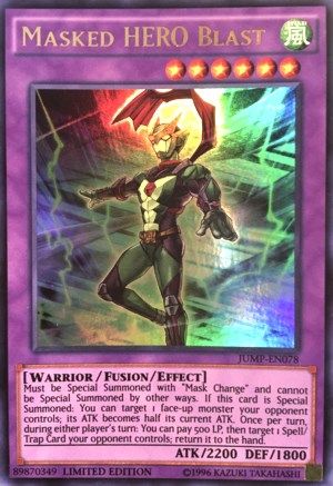 Masked HERO Blast [JUMP-EN078] Ultra Rare - Trinity Hobby