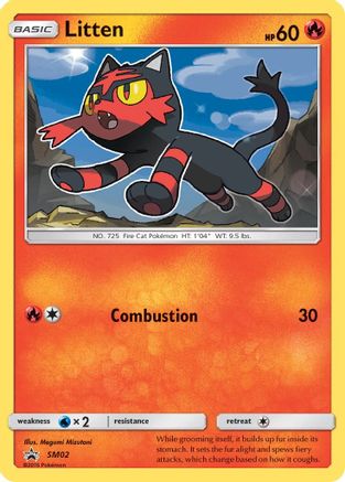 Litten (SM02) [Sun & Moon: Black Star Promos] - Trinity Hobby