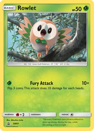 Rowlet (SM01) [Sun & Moon: Black Star Promos] - Trinity Hobby