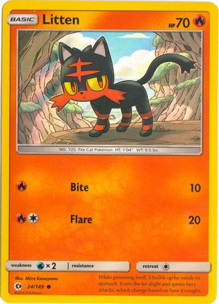 Litten (Water Web Holo) - (024/149) Holofoil [Miscellaneous Cards & Products]