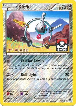 Klefki (66/119) (League Promo 3rd Place) [XY: Phantom Forces] - Trinity Hobby