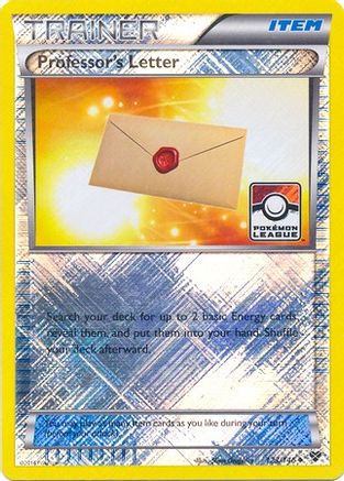 Professor's Letter (123/146) (League Promo) [XY: Base Set] - Trinity Hobby