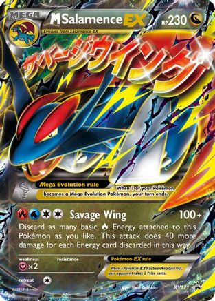 M Salamence EX (XY171) [XY: Black Star Promos] - Trinity Hobby