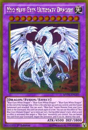 Neo Blue-Eyes Ultimate Dragon [MVP1-ENG01] Gold Rare - Trinity Hobby