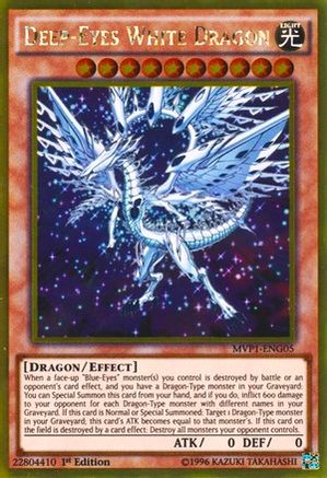 Deep-Eyes White Dragon [MVP1-ENG05] Gold Rare - Trinity Hobby