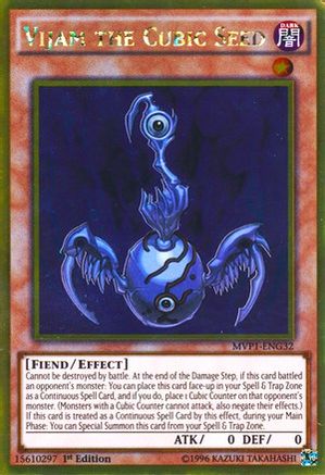 Vijam the Cubic Seed [MVP1-ENG32] Gold Rare - Trinity Hobby
