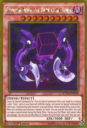 Crimson Nova the Dark Cubic Lord [MVP1-ENG39] Gold Rare - Trinity Hobby