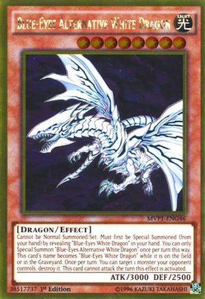 Blue-Eyes Alternative White Dragon [MVP1-ENG46] Gold Rare - Trinity Hobby