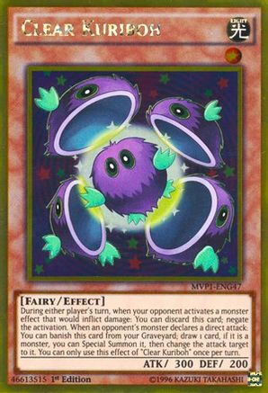 Clear Kuriboh [MVP1-ENG47] Gold Rare - Trinity Hobby