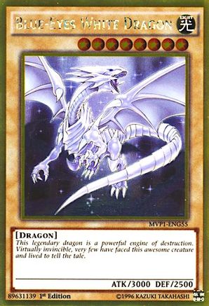 Blue-Eyes White Dragon [MVP1-ENG55] Gold Rare - Trinity Hobby
