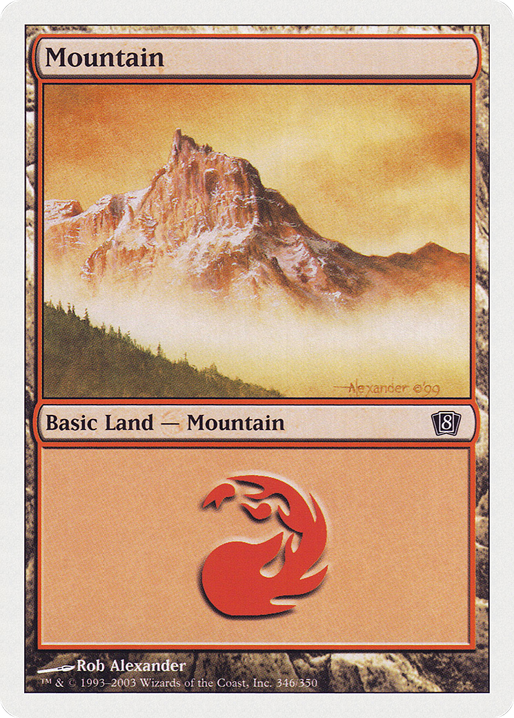 Mountain (346) [Eighth Edition] - Trinity Hobby