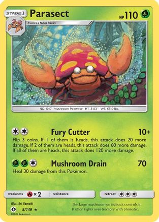 Parasect (5/149) [Sun & Moon: Base Set] - Trinity Hobby