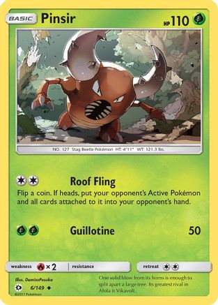Pinsir (6/149) [Sun & Moon: Base Set] - Trinity Hobby