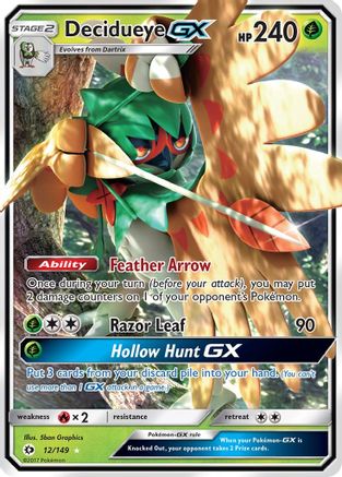 Decidueye GX (12/149) [Sun & Moon: Base Set] - Trinity Hobby