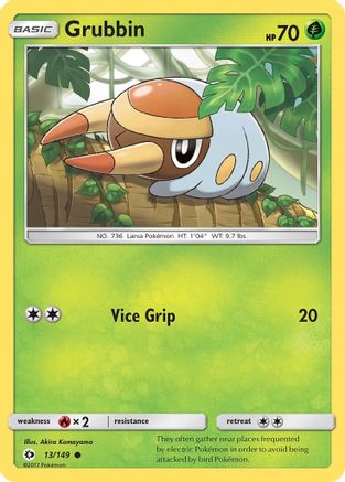 Grubbin (13/149) [Sun & Moon: Base Set] - Trinity Hobby