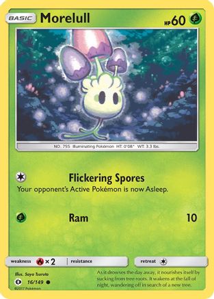Morelull (16/149) [Sun & Moon: Base Set] - Trinity Hobby