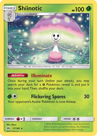 Shiinotic (17/149) [Sun & Moon: Base Set] - Trinity Hobby