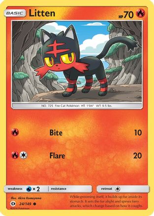 Litten (24/149) [Sun & Moon: Base Set] - Trinity Hobby
