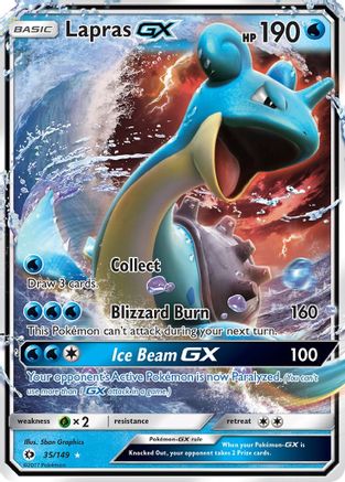 Lapras GX (35/149) [Sun & Moon: Base Set] - Trinity Hobby