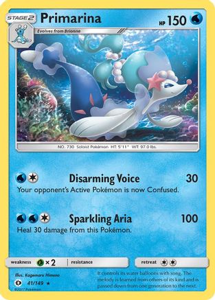 Primarina (41/149) [Sun & Moon: Base Set] - Trinity Hobby