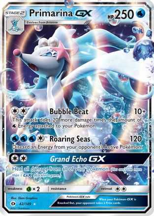 Primarina GX (42/149) [Sun & Moon: Base Set] - Trinity Hobby
