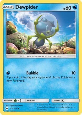 Dewpider (45/149) [Sun & Moon: Base Set] - Trinity Hobby