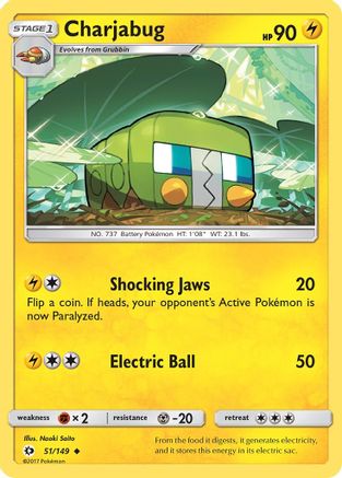 Charjabug (51/149) [Sun & Moon: Base Set] - Trinity Hobby