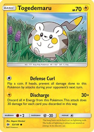 Togedemaru (53/149) [Sun & Moon: Base Set] - Trinity Hobby