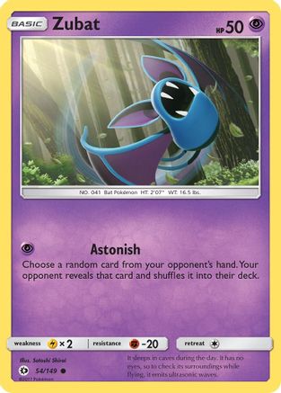 Zubat (54/149) [Sun & Moon: Base Set] - Trinity Hobby