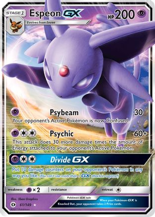 Espeon GX (61/149) [Sun & Moon: Base Set] - Trinity Hobby