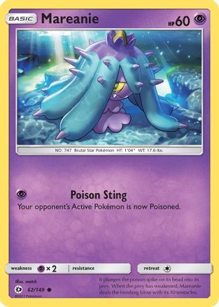 Mareanie (62/149) [Sun & Moon: Base Set] - Trinity Hobby