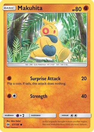 Makuhita (67/149) [Sun & Moon: Base Set] - Trinity Hobby