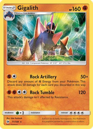 Gigalith (71/149) [Sun & Moon: Base Set] - Trinity Hobby