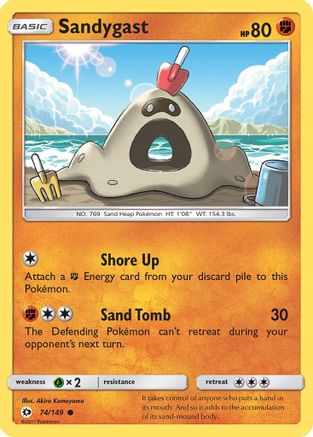 Sandygast (74/149) [Sun & Moon: Base Set] - Trinity Hobby