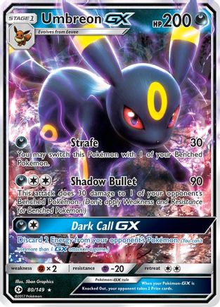 Umbreon GX (80/149) [Sun & Moon: Base Set] - Trinity Hobby
