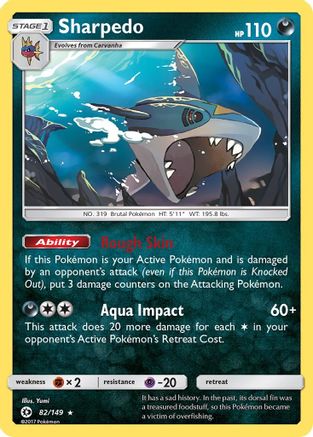 Sharpedo (82/149) [Sun & Moon: Base Set] - Trinity Hobby