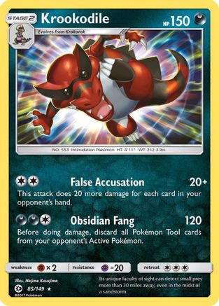 Krookodile (85/149) [Sun & Moon: Base Set] - Trinity Hobby