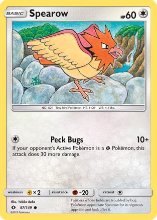 Spearow (97/149) [Sun & Moon: Base Set] - Trinity Hobby