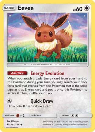 Eevee (101/149) [Sun & Moon: Base Set] - Trinity Hobby