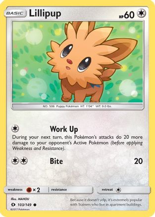 Lillipup (103/149) [Sun & Moon: Base Set] - Trinity Hobby