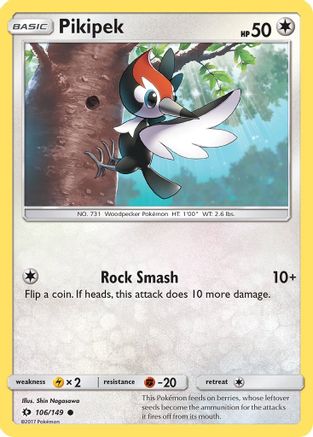 Pikipek (106/149) [Sun & Moon: Base Set] - Trinity Hobby