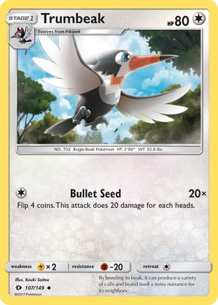 Trumbeak (107/149) [Sun & Moon: Base Set] - Trinity Hobby