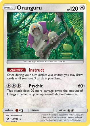 Oranguru (113/149) [Sun & Moon: Base Set] - Trinity Hobby